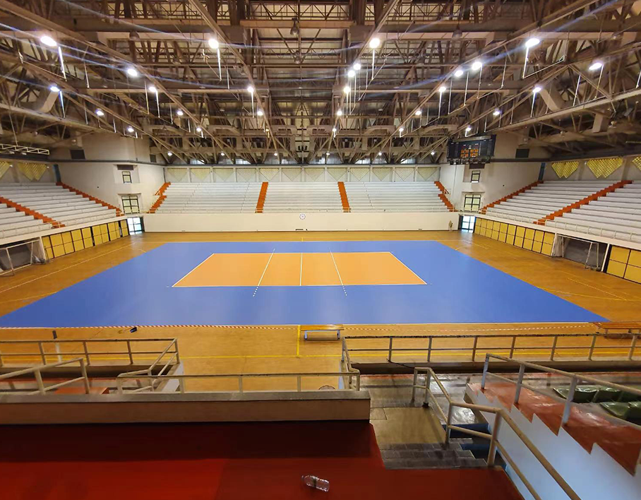 运动训练中心  排球馆地板铺装工程